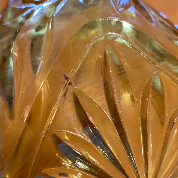 Vintage mid century Hazel Atlas amber ashtray - Picture 11 of 12